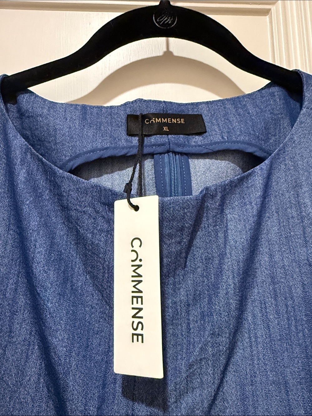 Commense Blue Two-Piece Wide-Leg Pantsuit Set - Picture 8 of 12